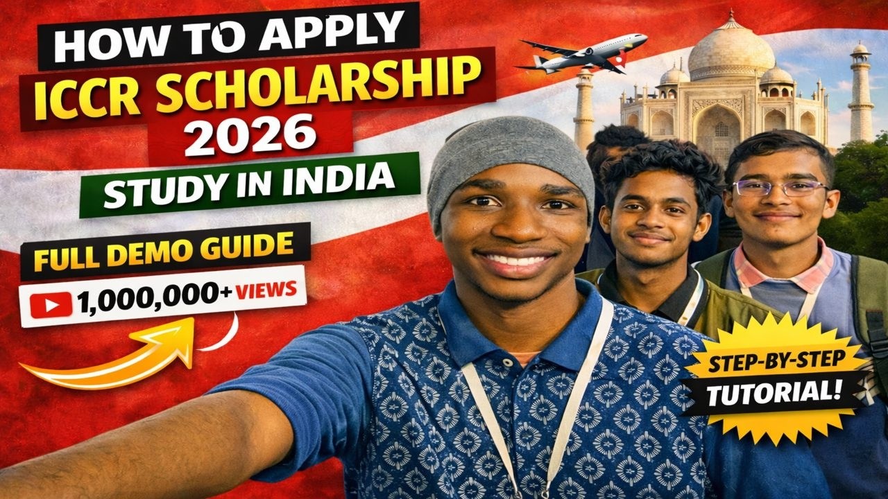 How to Apply for ICCR Scholarship 2026 🇮🇳 | Complete Step-by-Step A2A Portal Guide (Demo Tutorial)