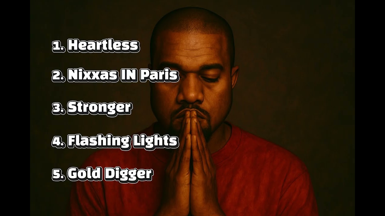 Kanye West's top 5 songs on Spotify