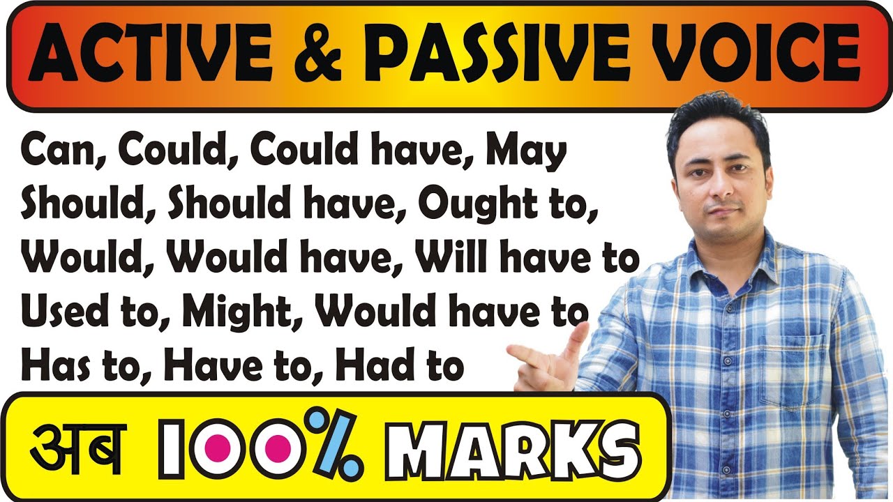 Active to Passive Voice of Modal Verbs | Part # 2