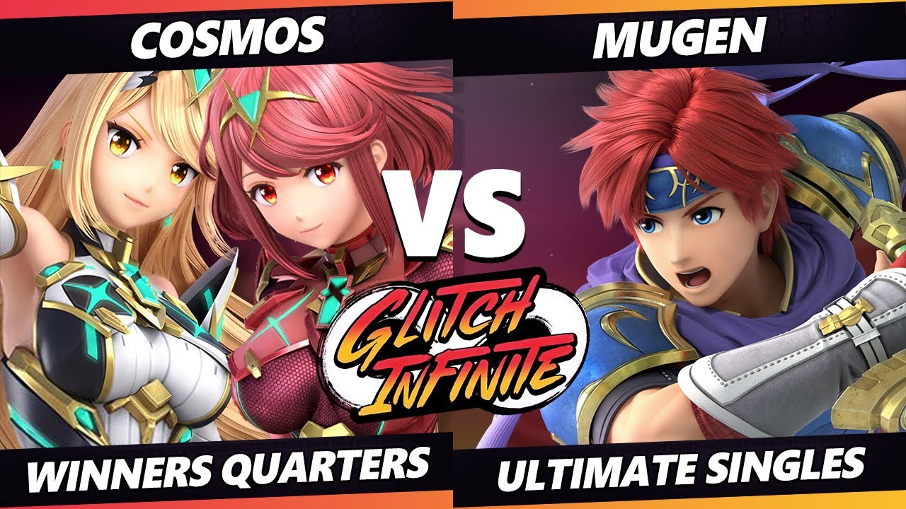 Glitch Infinite Winners Quarters - Cosmos (Pyra Mythra) Vs. Mugen (Roy) - SSBU Ultimate Tournament