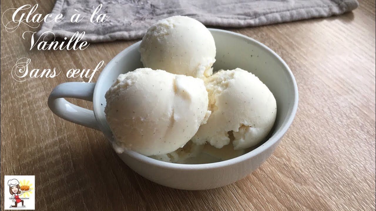 GLACE A LA VANILLE SANS OEUF