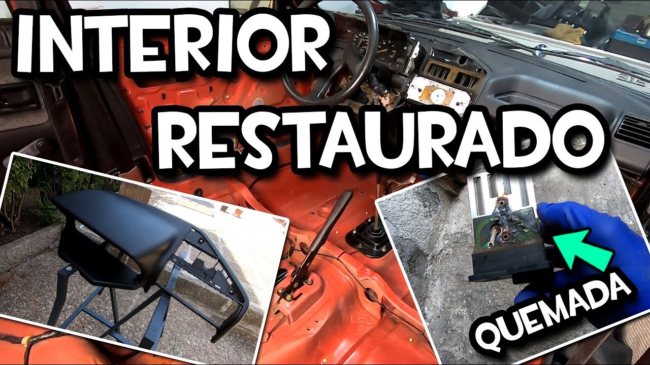 RESTAURO todo el INTERIOR del Peugeot 205 GTD ABANDONADO