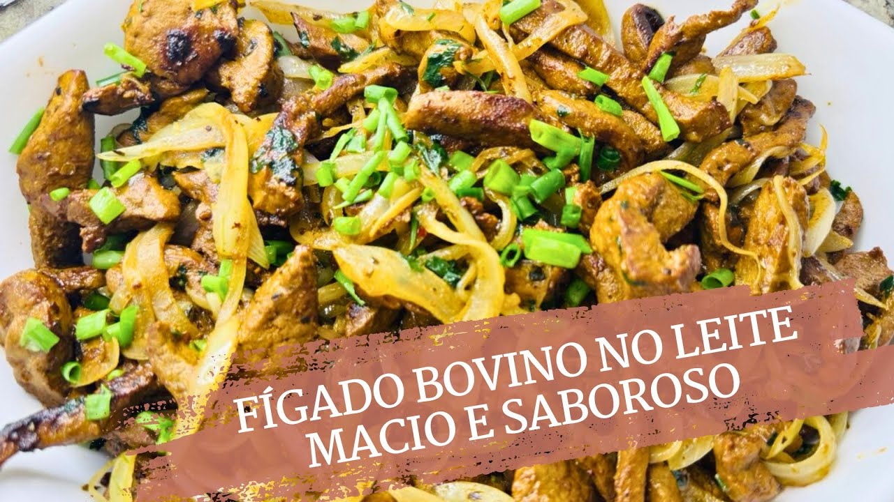 Fígado no leite super macio e saboroso | Receita simples e rápida
