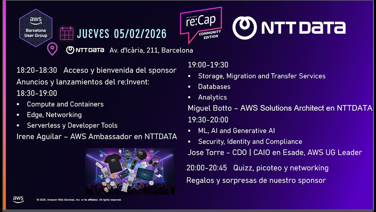 AWS UG Barcelona: Meetup re:Invent Community re:Cap 2025