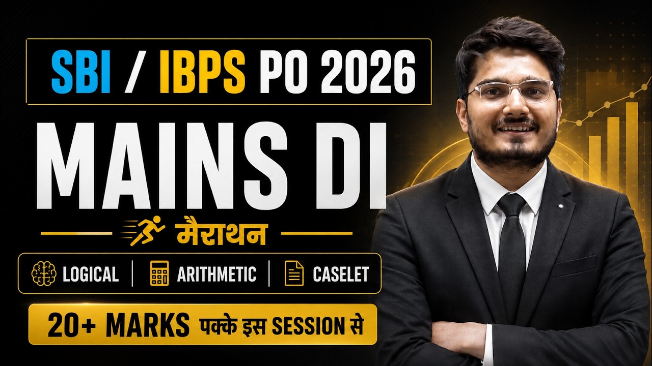 🚀 SBI & IBPS PO Mains DI Marathon | Logical & Arithmetic Data Interpretation by Vijay Mishra