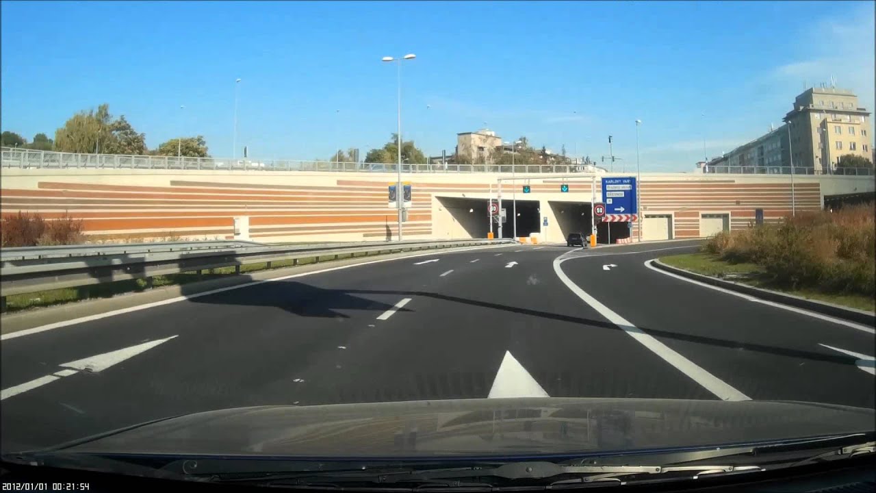 2015 OCT, tunnels in Prague from Smichov to Troja (4x timelapse)