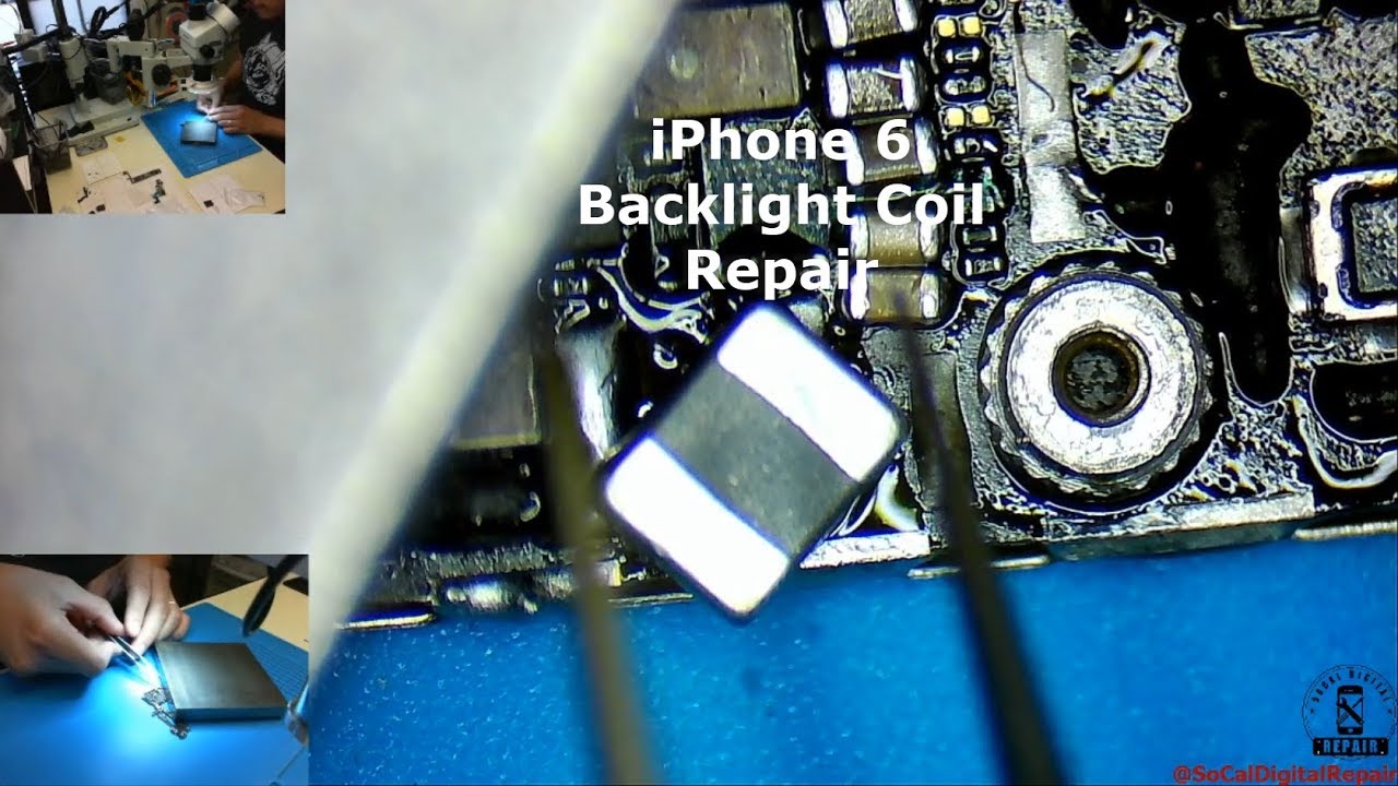 Настройка яркости iPhone 6 не работает — замена катушки подсветки