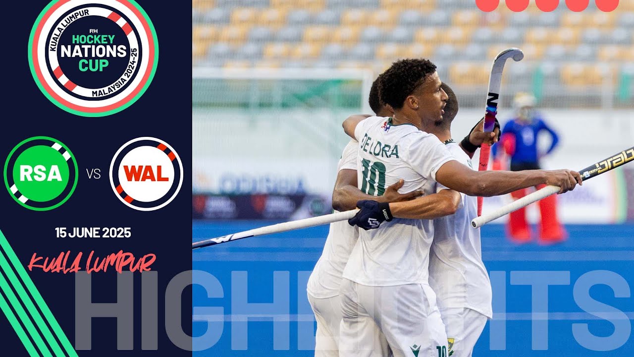 FIH Hockey Men's Nations Cup 2024-25 Highlights: South Africa vs Wales | Match 2