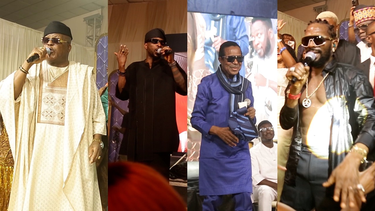 KING SUNNY ADE, SIR SHINA PETERS, D'BANJ, 9ICE ОТМЕЧАЮТ 80-ЛЕТИЕ ОБЫ МИКАХА АДЖИДЖО