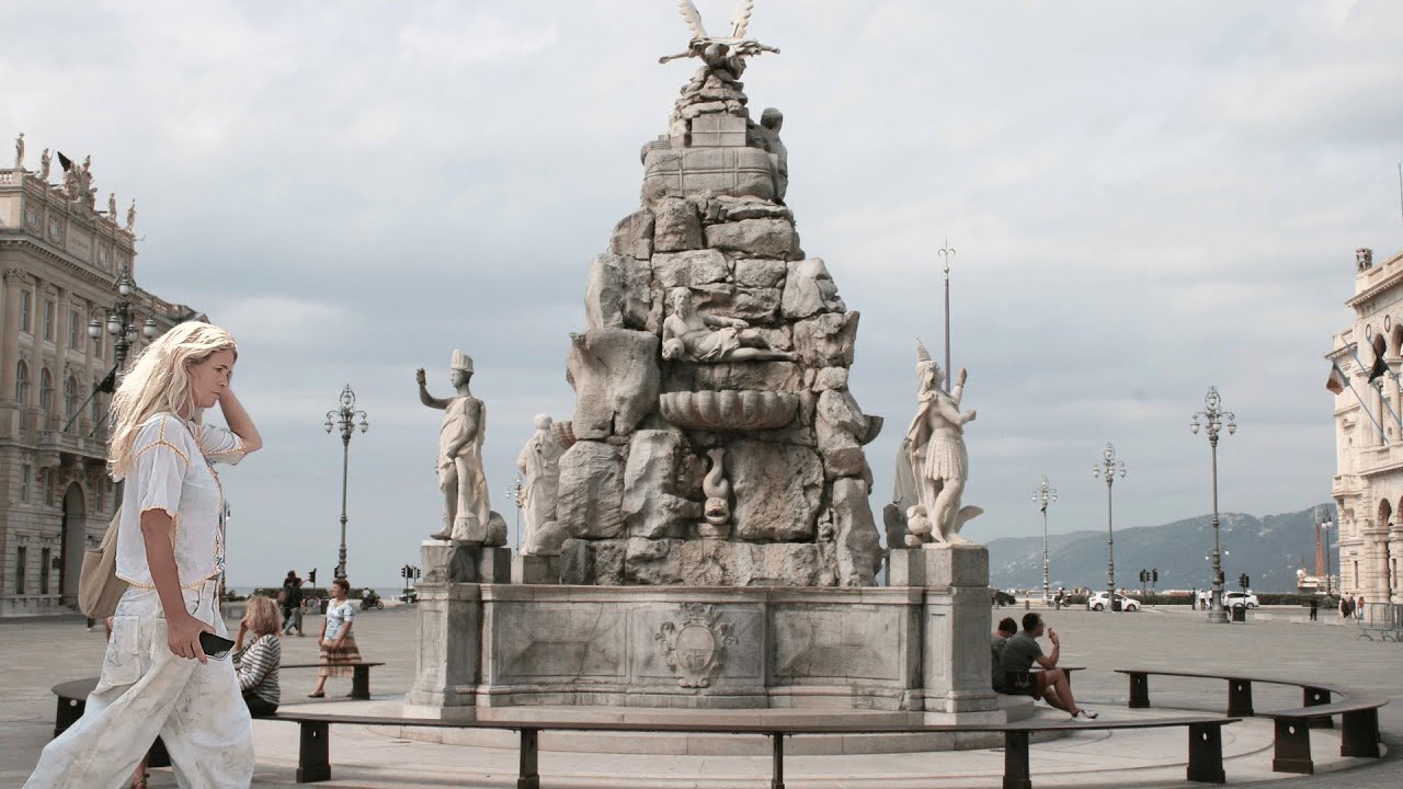 Trieste  Walking, tour 4K (Voice & Bike)