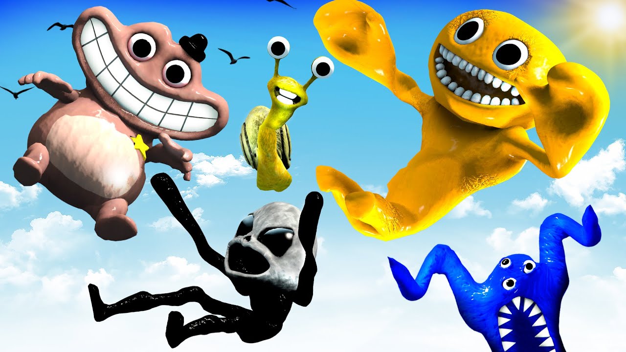 GMOD • Garten of Banban 2 • Legendary Ragdolls • Part 3 [Jumps, Slides]