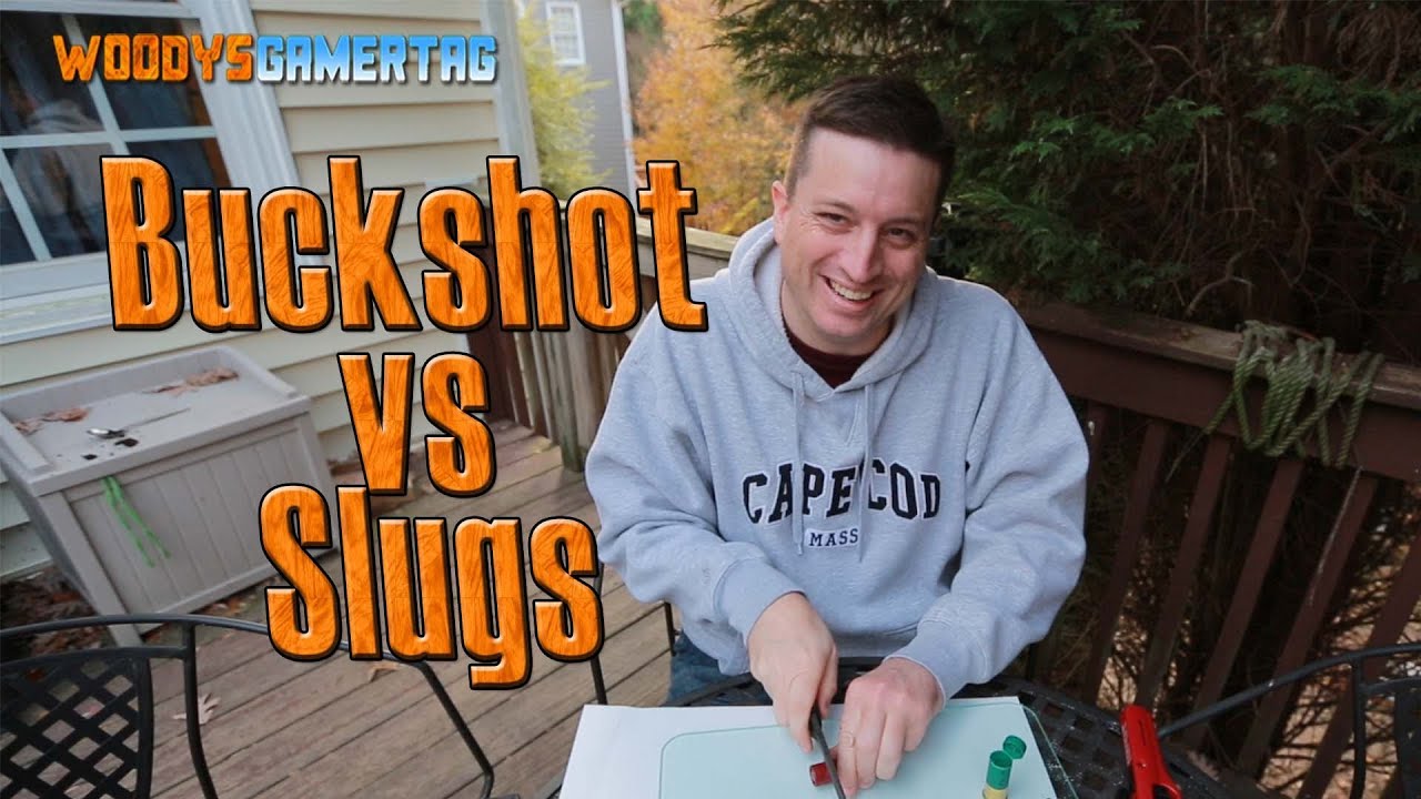 Slugs vs  Buckshot (Gunpowder flame!)