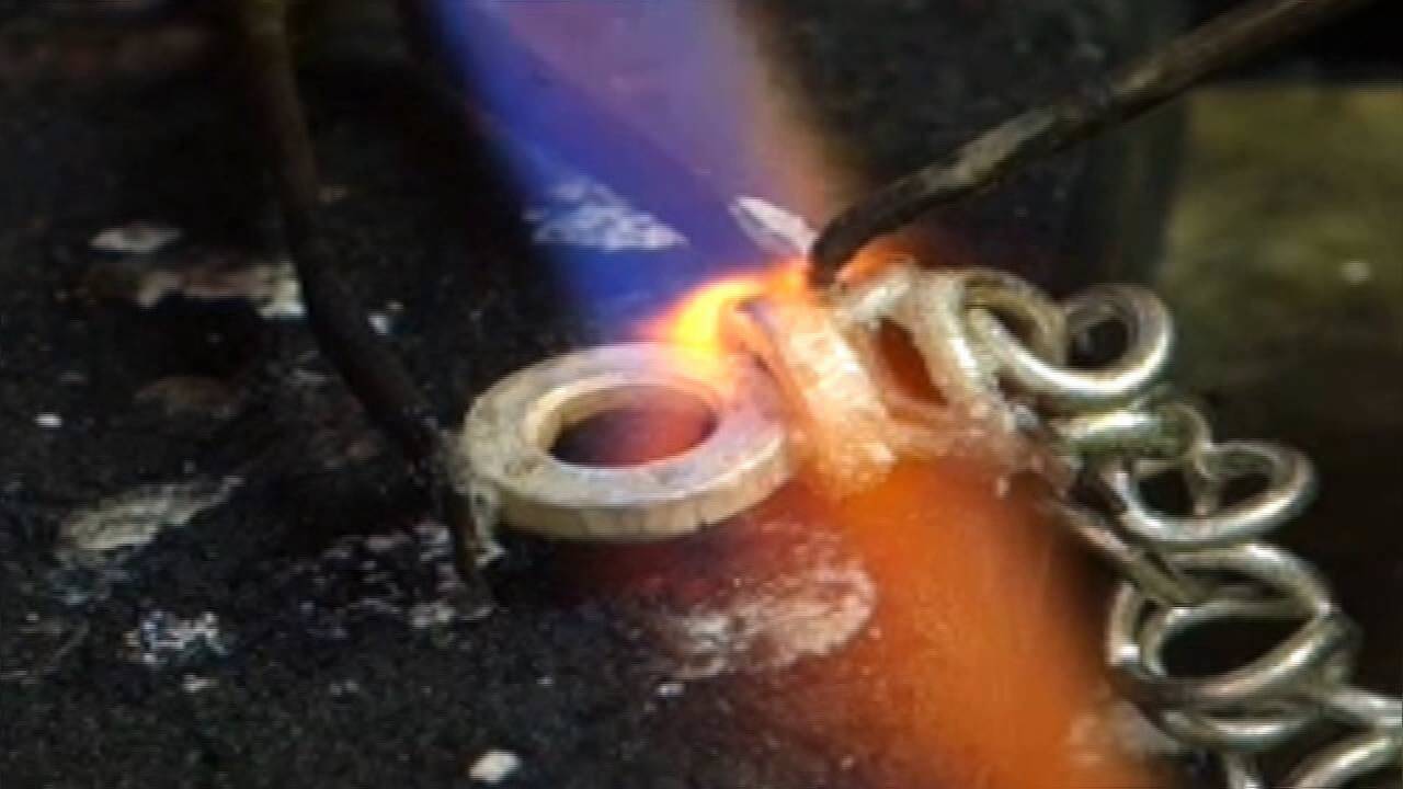 Anfertigung einer Silberkette