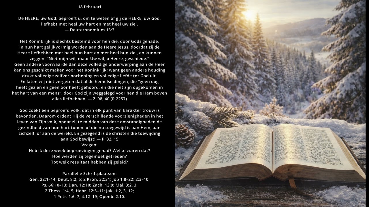Hemelse Manna - 18 februari