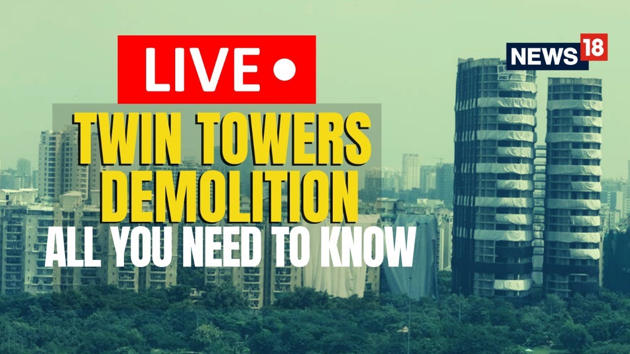 Twin Tower Noida Demolition Live | Supertech Building Noida Demolition |Twin Tower demolition reason