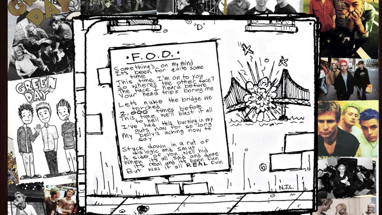 Green Day- F.O.D [Guitar Backing Track]