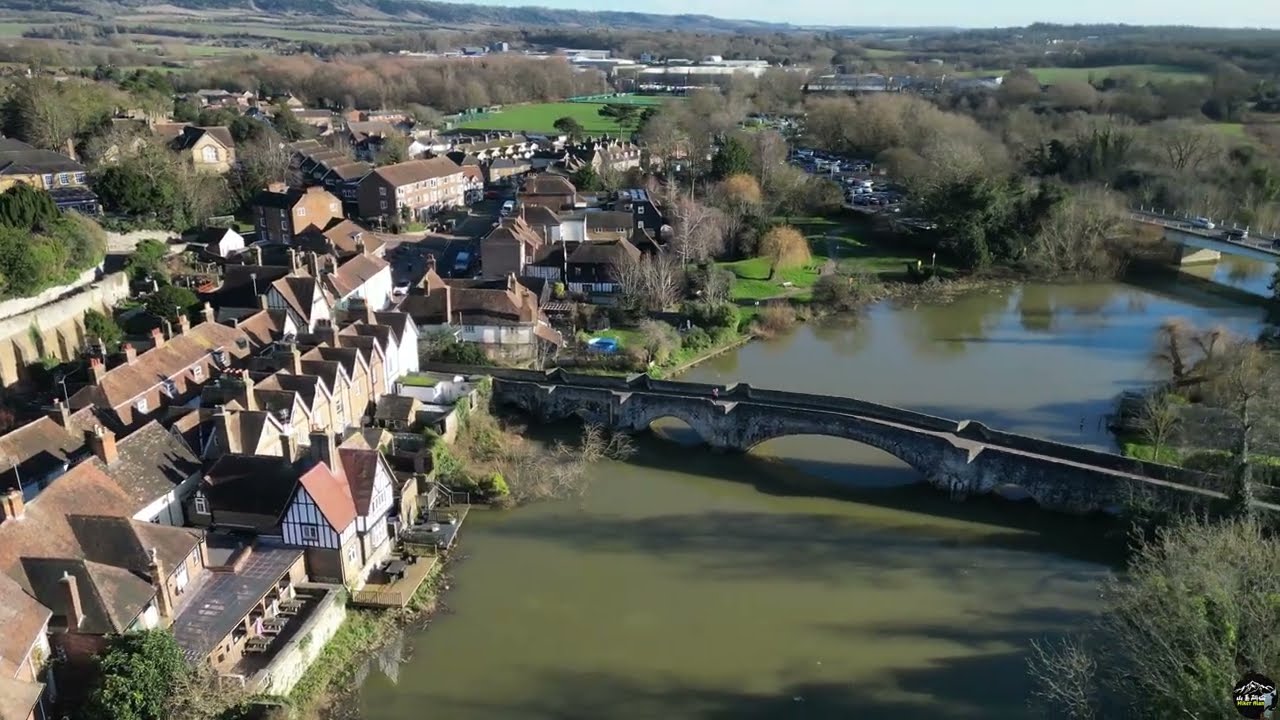 [4K] Aylesford: A Beautiful Town in Kent ｜DJI mini3 Pro