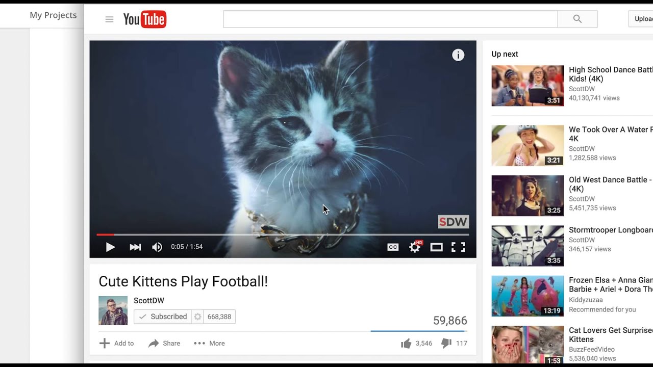 Create a project in filmfreeway