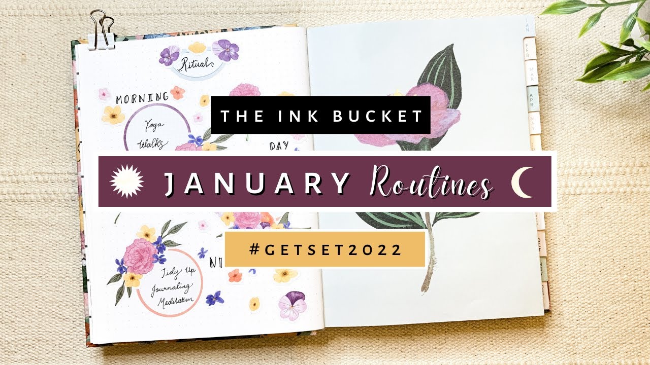 Morning and Night Routines | Ink Bucket Planner 2022 Setup | Sanjana Raj