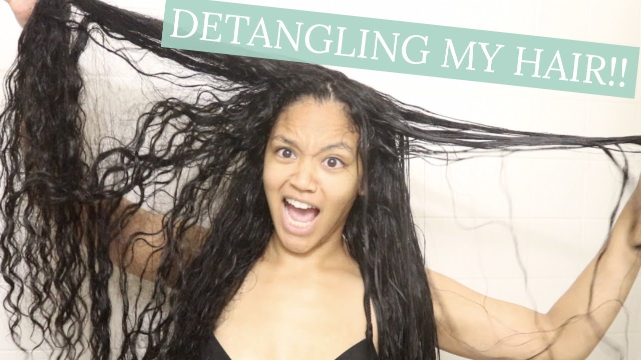 Detangling My Curly Hair | Curly Girl Method