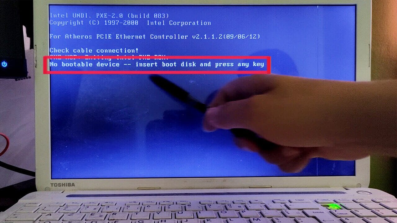 Решать : No bootable device insert boot disk and press any key - Toshiba , Acer , Hp ... ✅