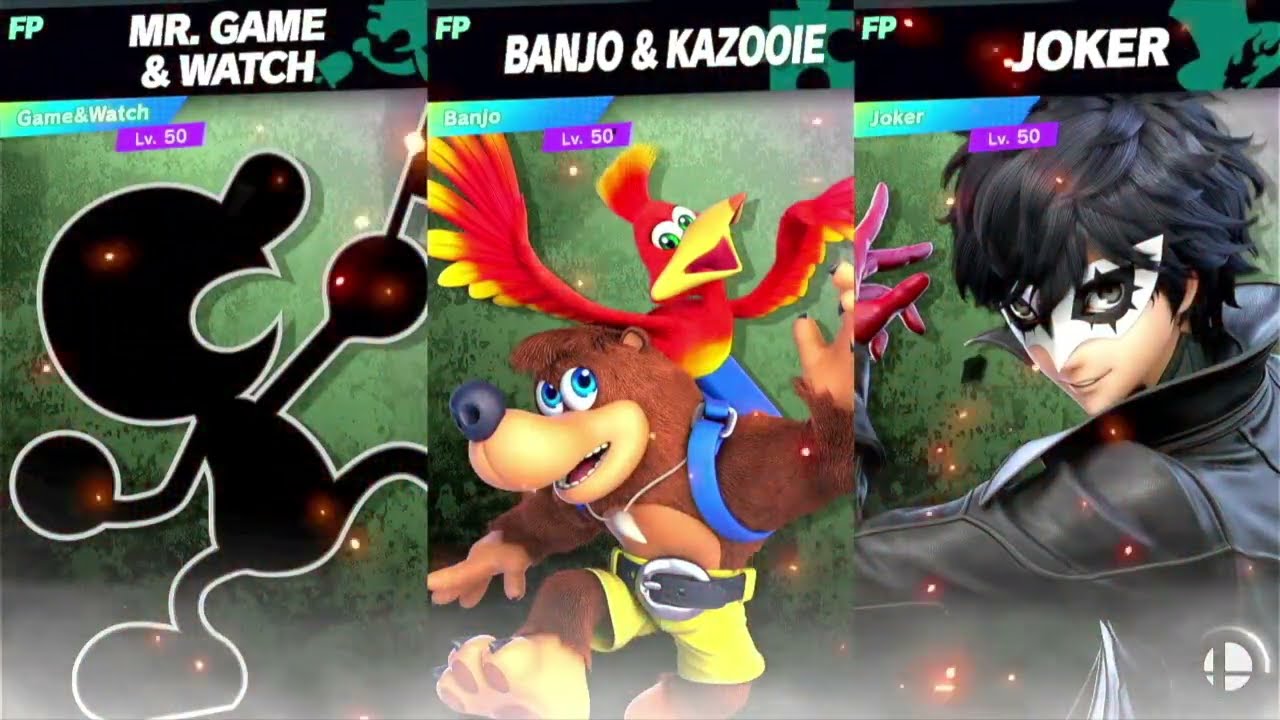 Super Smash Bros Ultimate Amiibo Fights 11pm Finals Mr Game&Watch v Banjo v Joker
