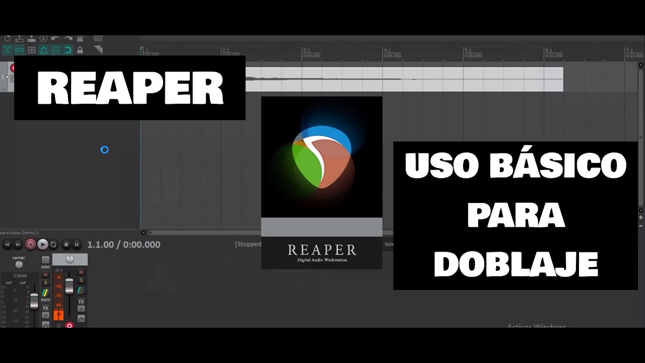 Tutorial BÁSICO para usar reaper (gratis) para grabación de doblaje