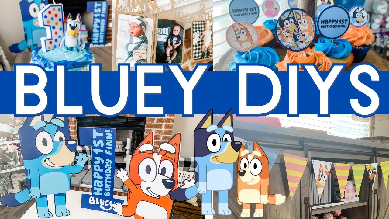 Bluey & Bingo Inspired DIY Party Decor 💙Finn's Bluey-Themed Birthday Party + 1 Year Update 🎉