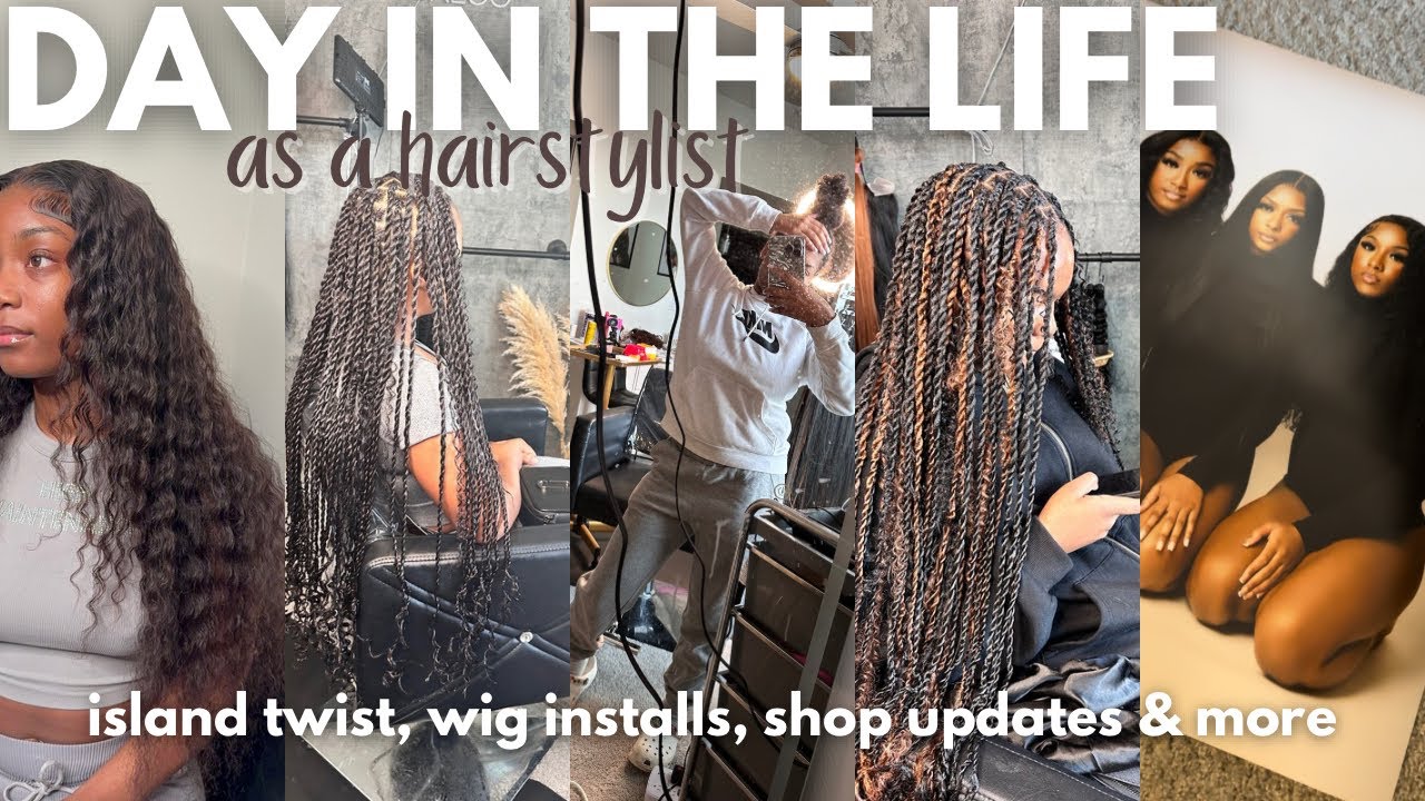 DAYS IN THE LIFE OF A HAIRSTYLIST | CLIENTS , SHOPPING, SUITE SET UP, BTS & MORE