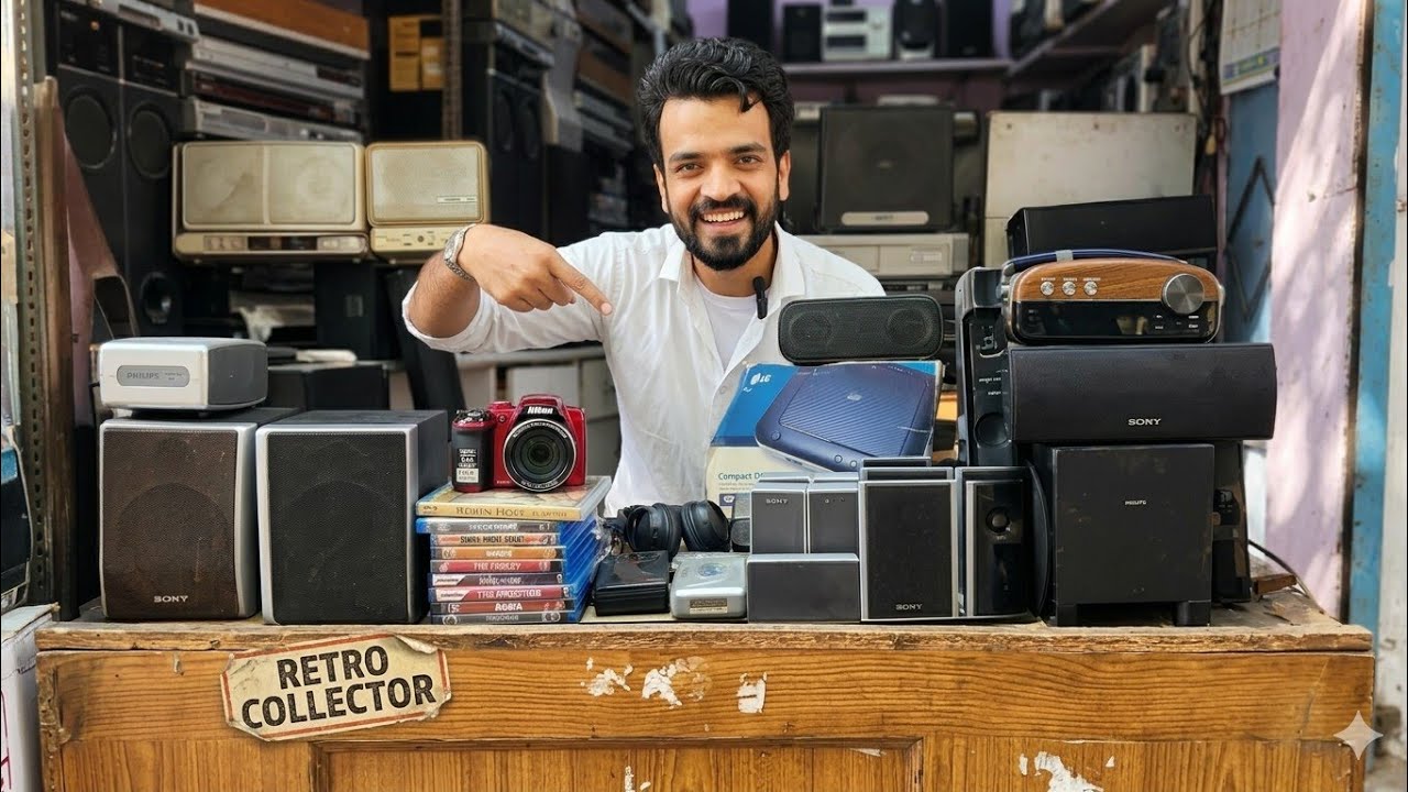 Sabse kam rate vintage items 😱 Vintage rare music systam old is gold, DVD,CD,VCD,PVR,PRO #vlog 
