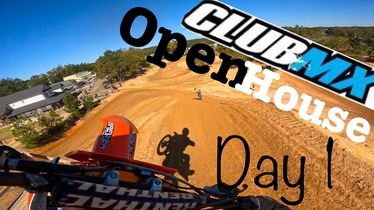 CLUB MX OPEN HOUSE HAS FAST RIDERS! *New Track Layout*
