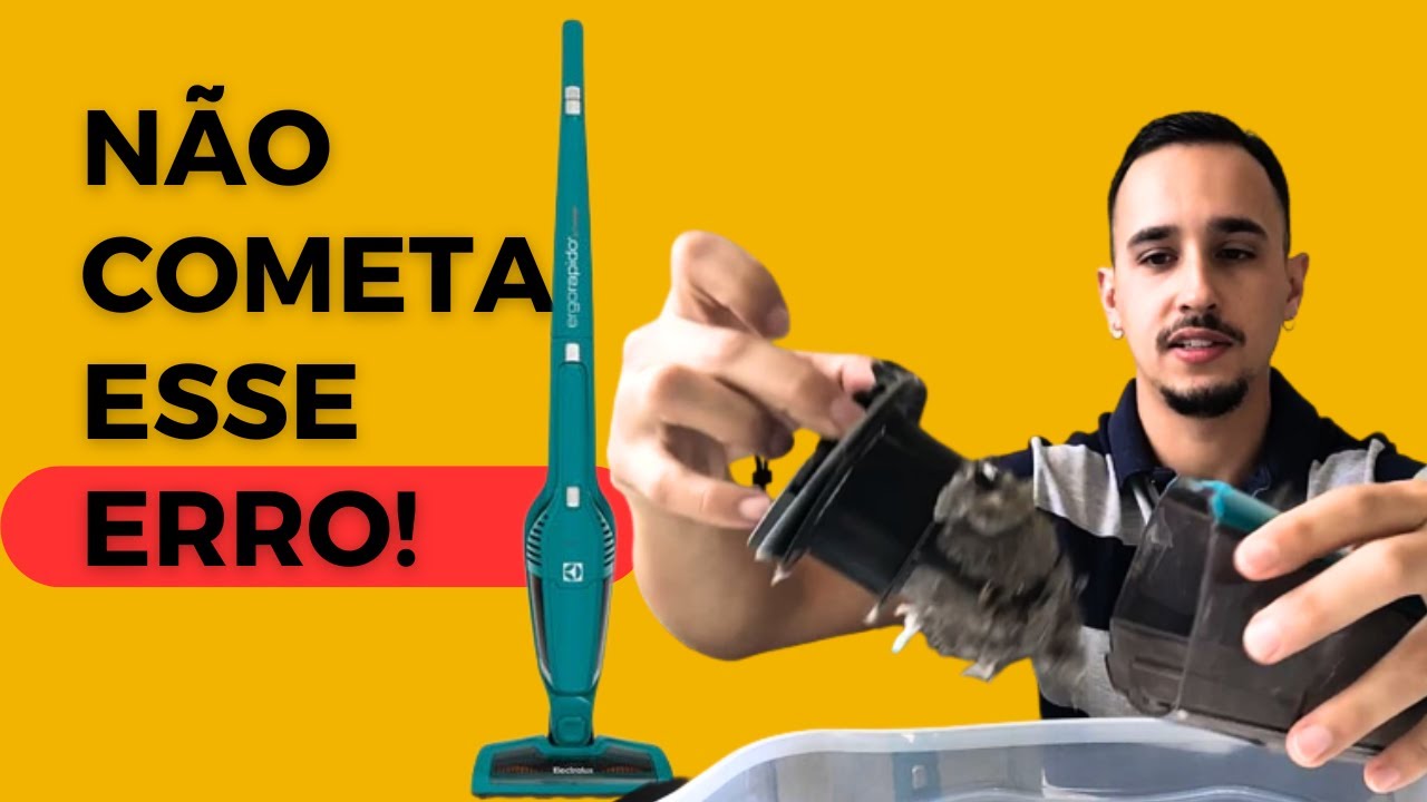 Limpeza do Aspirador ERGORAPIDO ELETROLUX: Tutorial Completo! Equipamento Funcionando como NOVO
