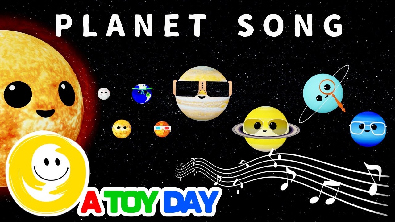 PLANET SONG 🎶🛸🌎🪐🚀🎶 | Mercury Venus Earth Mars Jupiter Saturn Uranus Neptune #atoyday #planetsong