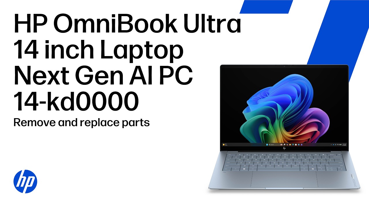 Removing and replacing parts | HP OmniBook Ultra 14 inch Laptop Next Gen AI PC 14-kd0000
