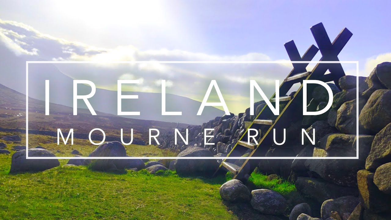 Irish mourne mountain run 4K | Virtual treadmill running | Explore Ireland | County Down ASMR 30min