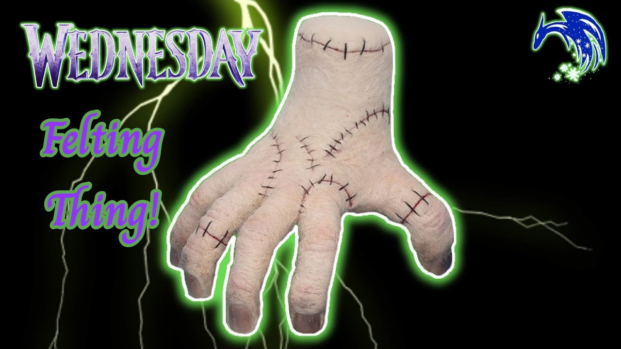 I Made a Thing the Hand! | Wednesday Addams Needle Felting