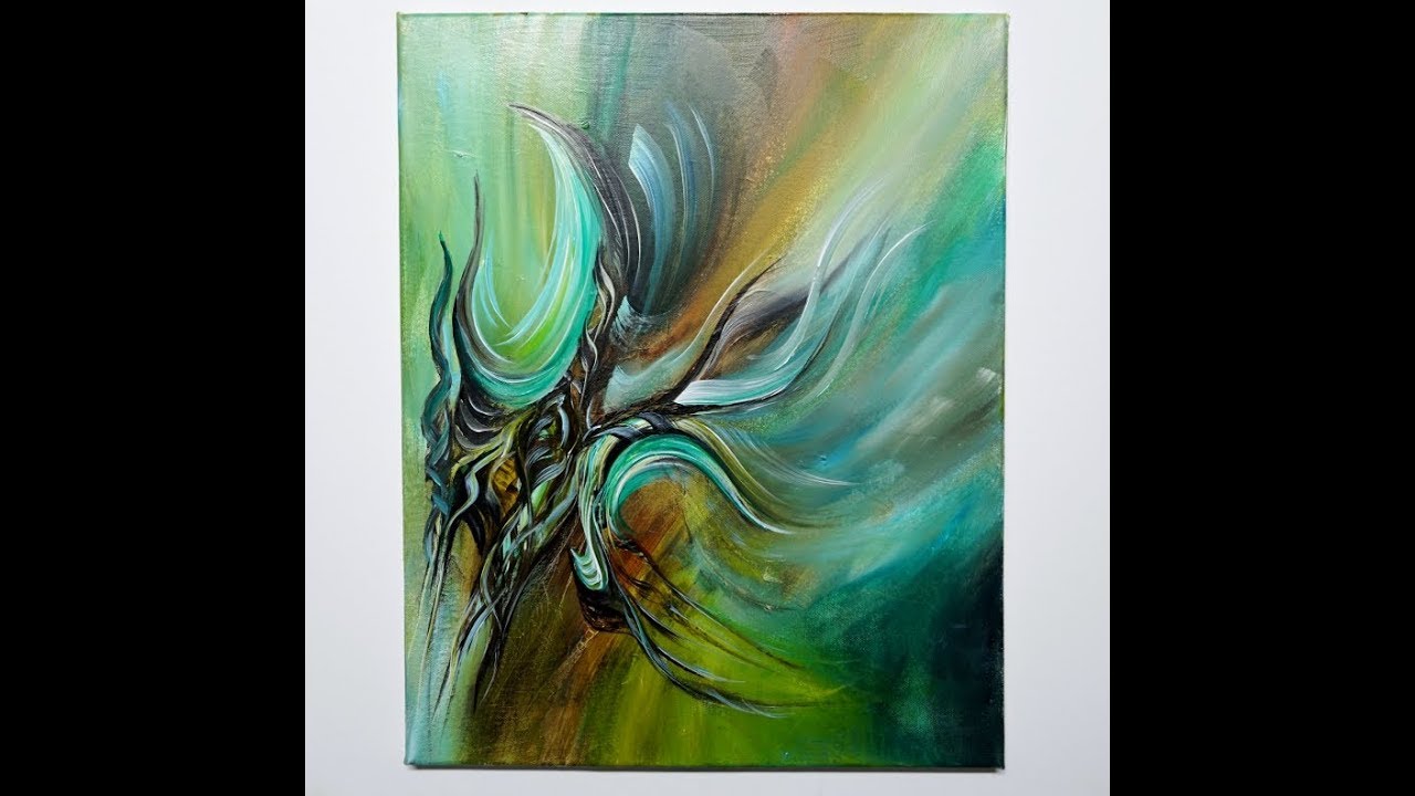 Acrylic Painting Techniques/Texture and Glaze 9/ABSTRACT/Acryltechniken/Struktur-Lasur 9//V 268