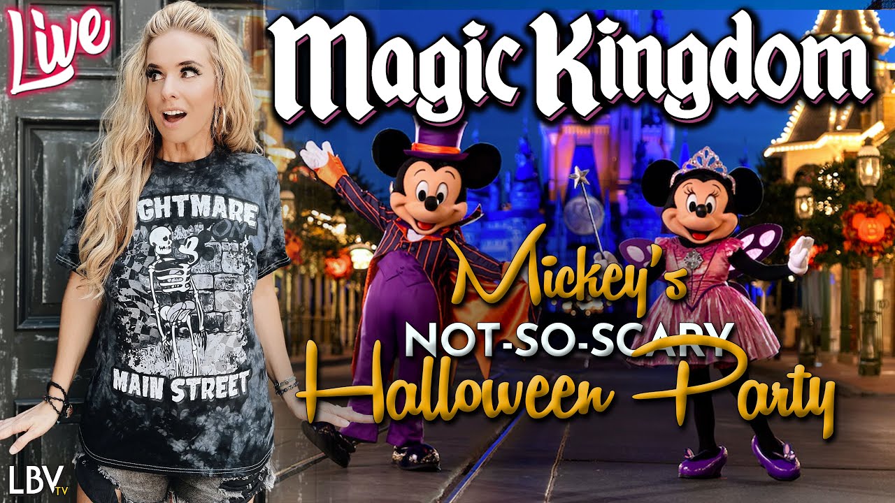 🔴LIVE: Magic Kingdom Mickey's Halloween Party! A Spooktacular Night in Disney World!