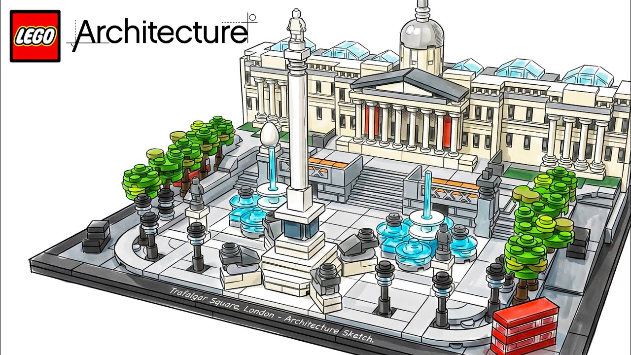 LEGO TRAFALGAR SQUARE Build | LEGO Architecture