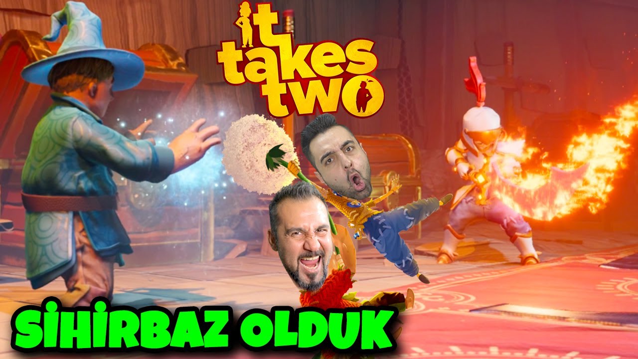 Sihirbaz ve şövalye olduk! 3 boss birden geldi! | PS5 It takes two Türkçe bölüm #10