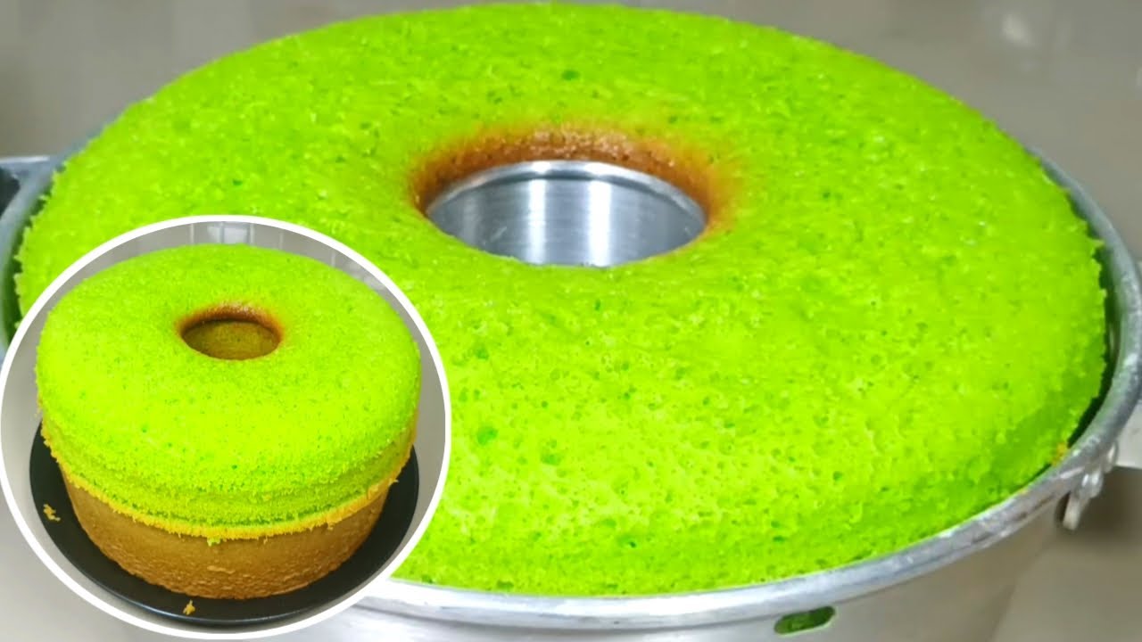 TRIK MANTUL MEMBUAT BOLU PANDAN SANTAN BAKING PAN JADUL LOYANG 24 CM, MENUL, LEMBUT DAN MEKAR