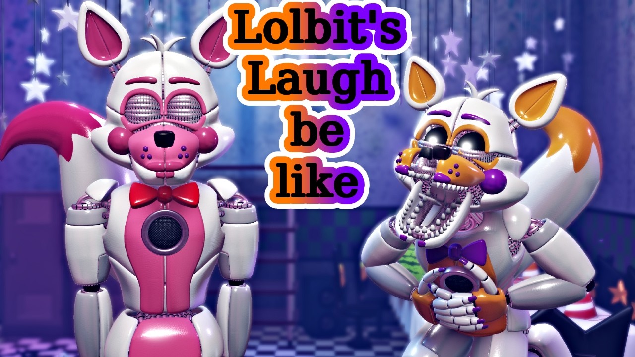 Lolbit's laugh be like (Roblox Studio) #fnaf #lolbit #trynottolaugh