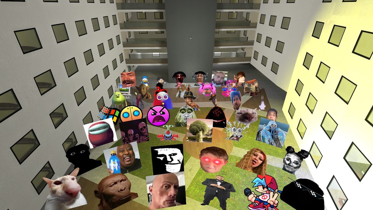 Nico's Nextbots Vs Me in Liminal Backrooms Hotel Gmod ???