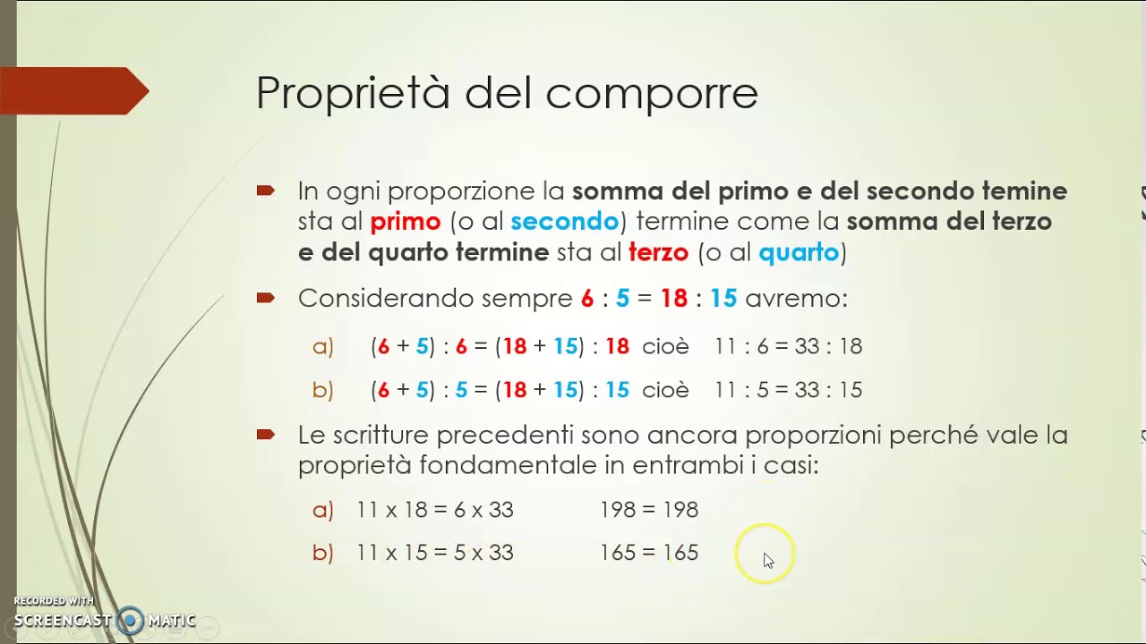 3.8 Proprietà del comporre e dello scomporre