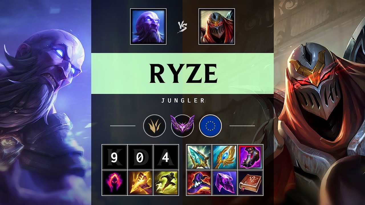 Ryze Jungle vs Zed - EUW Master Patch 25.20