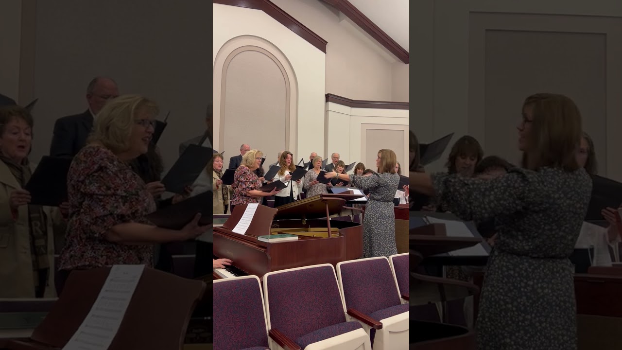 Holy Places (rehearsal) arranged by Katherine Wright - our small church choir