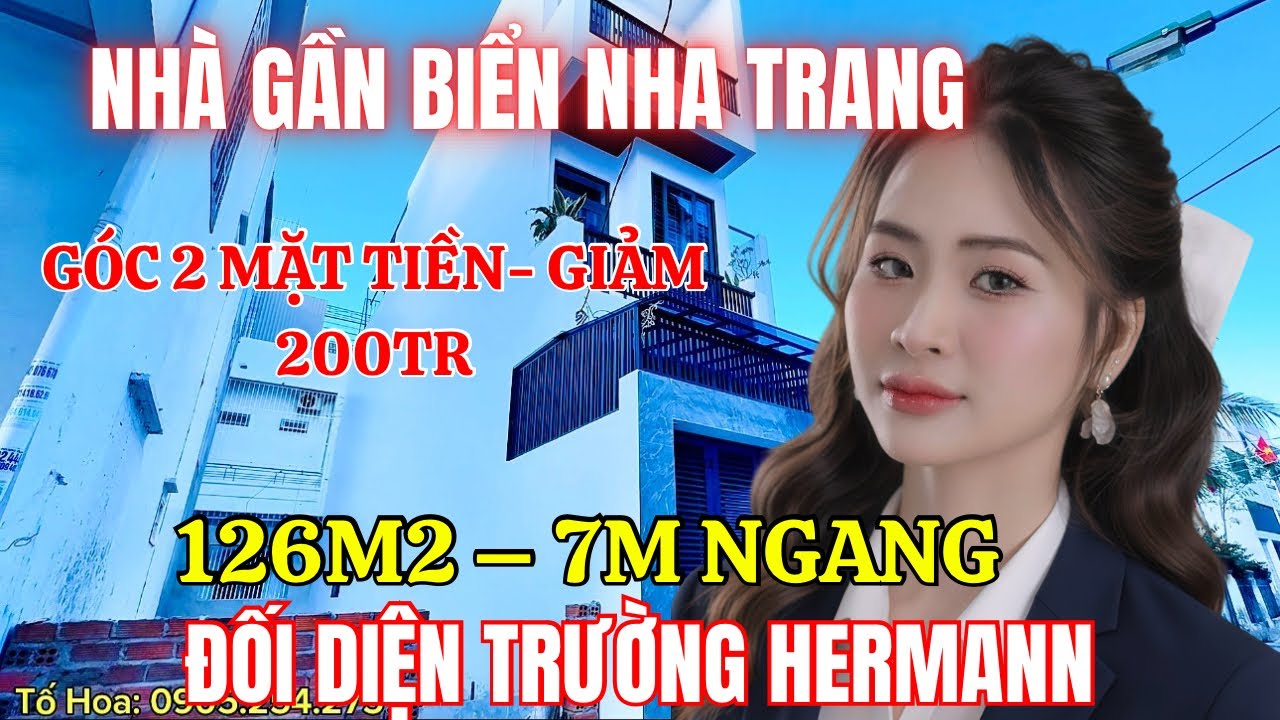 🔥NHÀ GẦN BIỂN CÁCH ĐƯỜNG 2/4 CHỈ 200M – NHÀ GÓC Ô TÔ VÀO NHÀ – KHÔNG CÓ CĂN THỨ 2 -126M2 