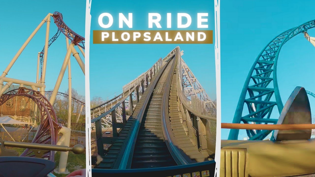 🎡TOUS les ROLLER COASTERS de Plopsaland de Panne 🇧🇪 ON RIDE / POV