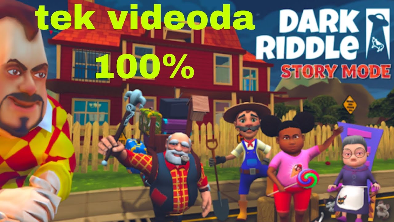 Dark riddle story mode tek videoda 100% yaptim