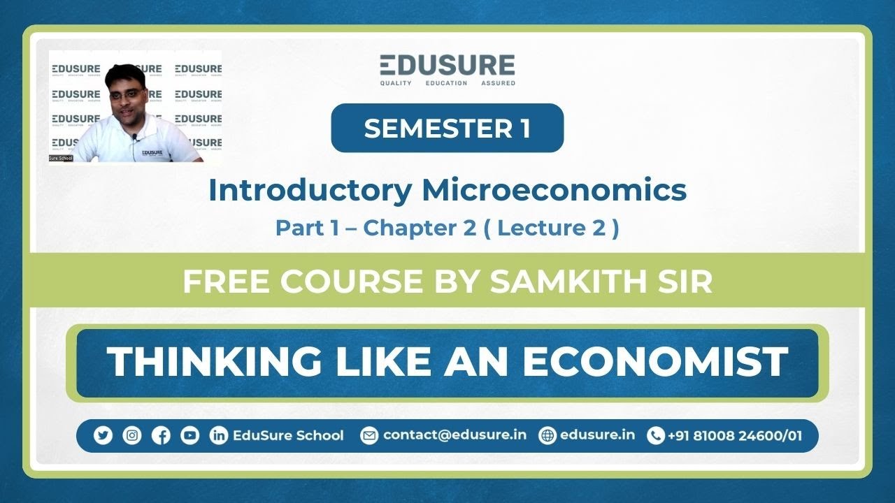 Part 1 – Chapter 2 | Thinking Like an Economist| DU Sem 1 – Introductory Microeconomics| FREE COURSE